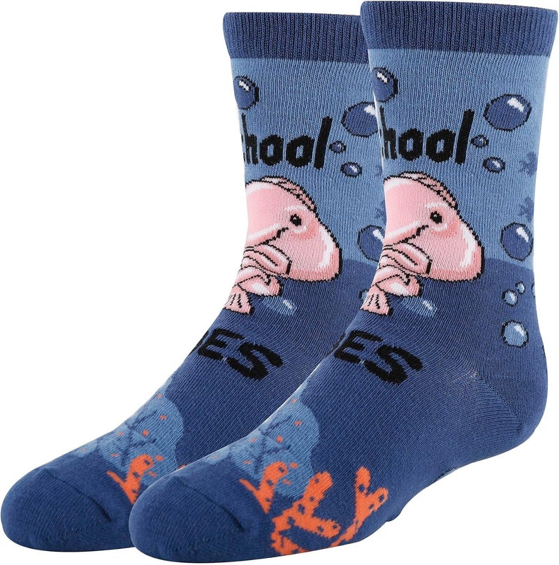 ooohyeah Kid's Novelty Cute Animals Crew Socks, Funny Crazy Silly Cool Casual Dress Socks for Boy and Girl, Size 1-5 - Image 2